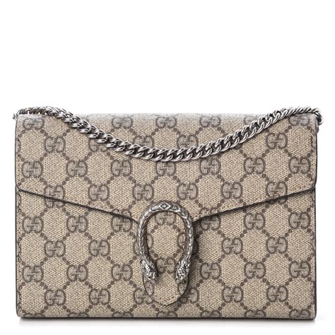 Gucci กระเป๋าสตางค์ Dionysus GG Supreme chain wallet